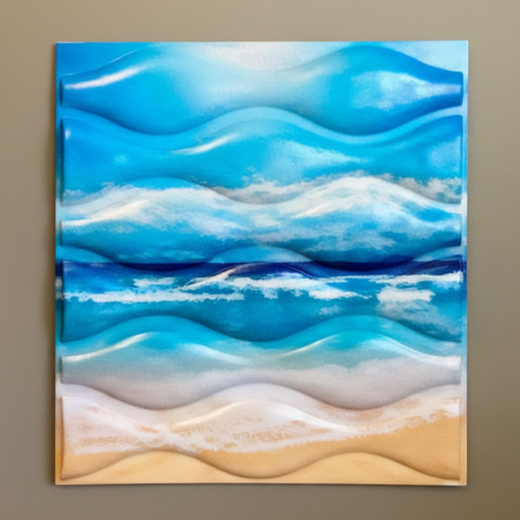 Ocean wave panel
